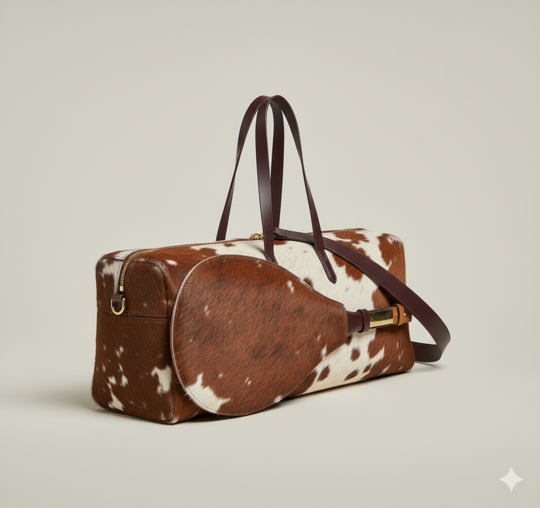 Cowhide Leather Tennis Bag