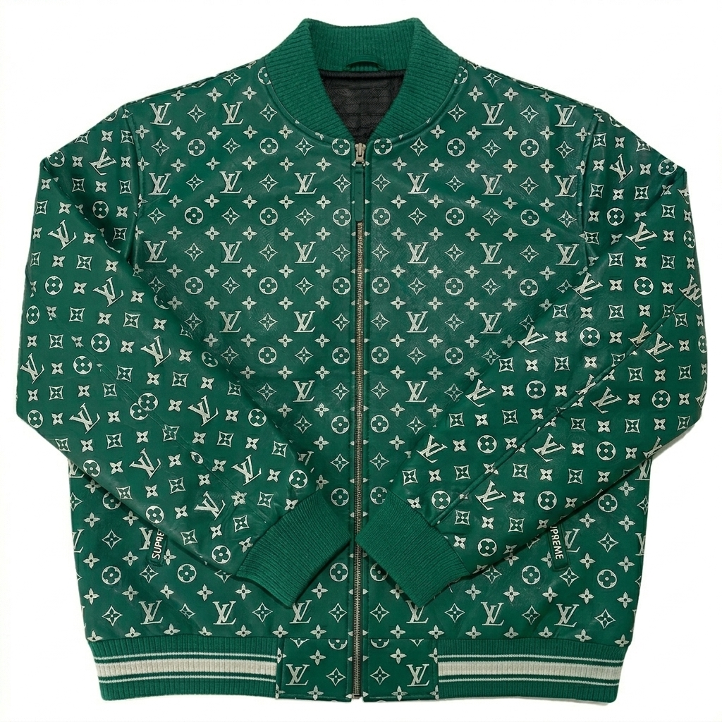 Men's LV Leather Bomber jacket