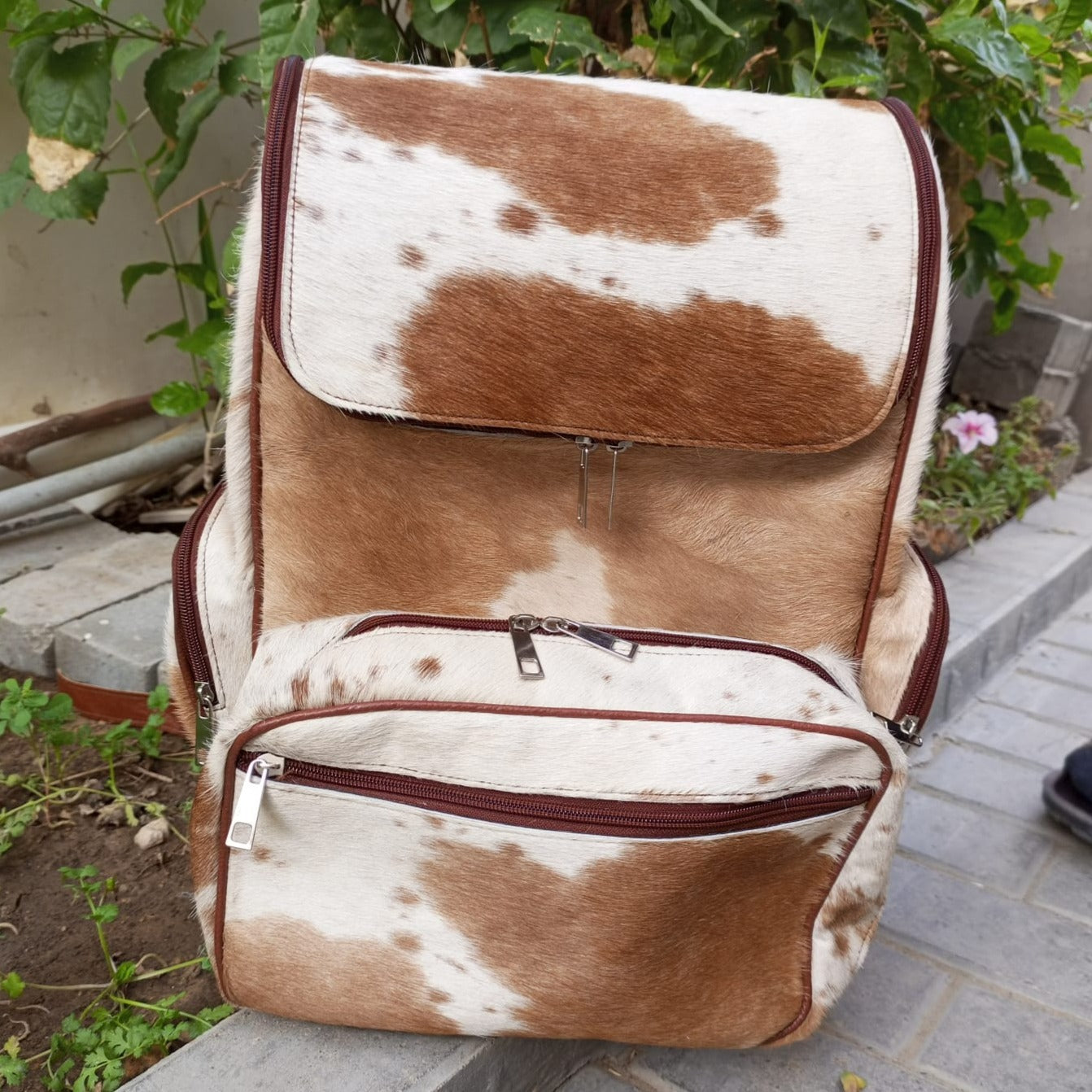 Mothers day mummy backpac exotic travel backpack diaper backpack laptop back cowhide backpack best sale travel bag 2022 best cowhide backpack