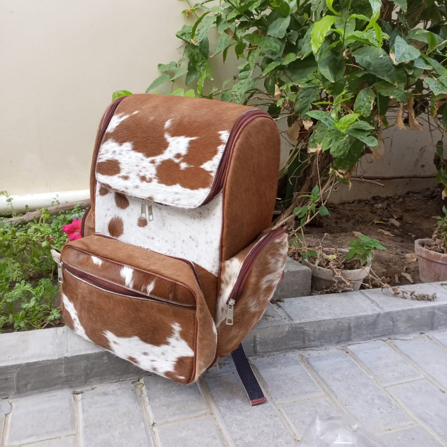 leather backpack cowhide backpack tan backpack travel bag customize backpack for travel large travel backpack unisex backpack