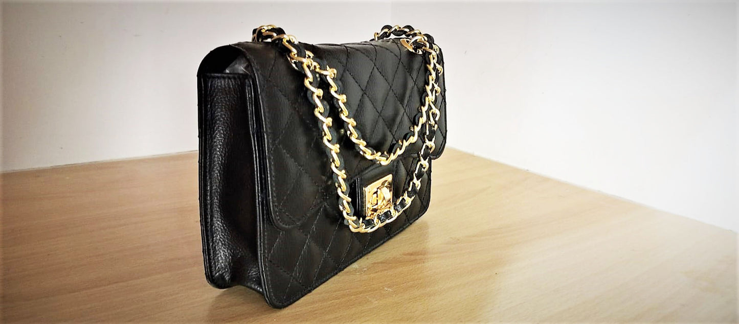 leather purses genuine leather bag for women gift for her leather crossbody purse formal handbags designer handbags genuine leather bags chain strap leather purse leather purse for ladies black leather bag black shoulder bag leather shoulder purse gift for her