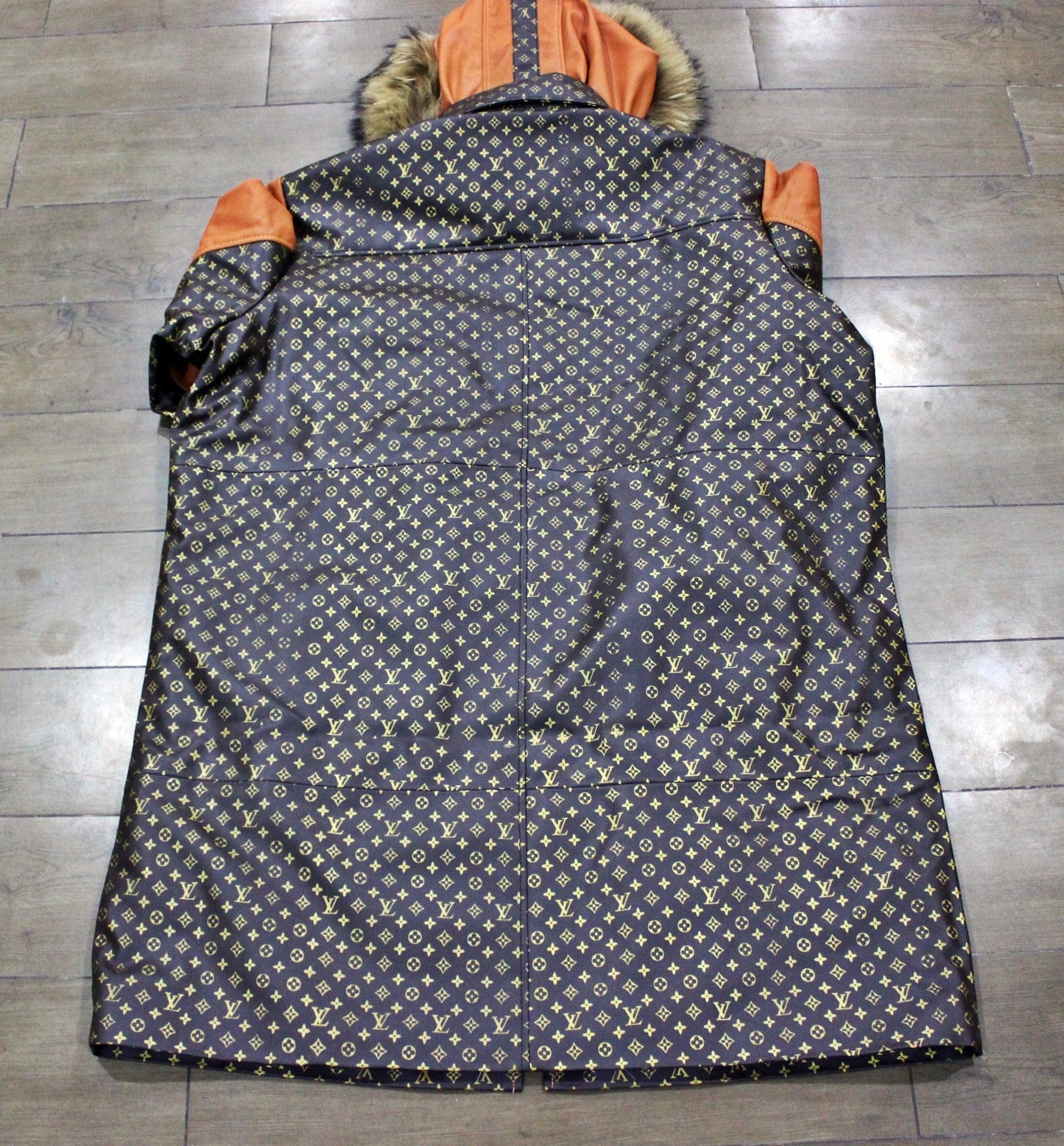 mens leather coat brown leather coat genuine leather coat luxury coat hooded leather coat men's leathers jacket designer jackets lv long