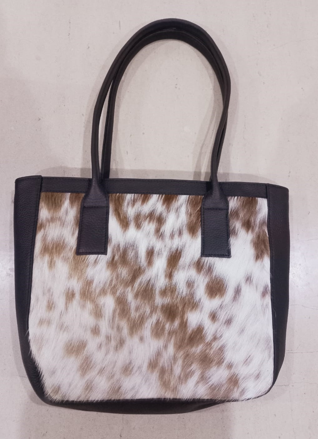 Real cowhide women shoulder bag