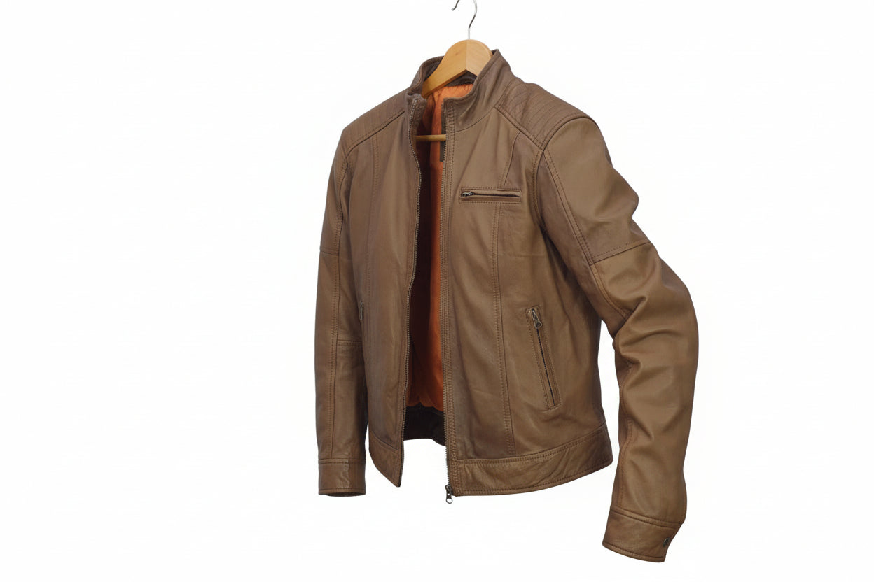 men's leather jacket brown jacket men's fashion natural leather stylish genuine exotic 2022 men's outfit cow leather leather shop