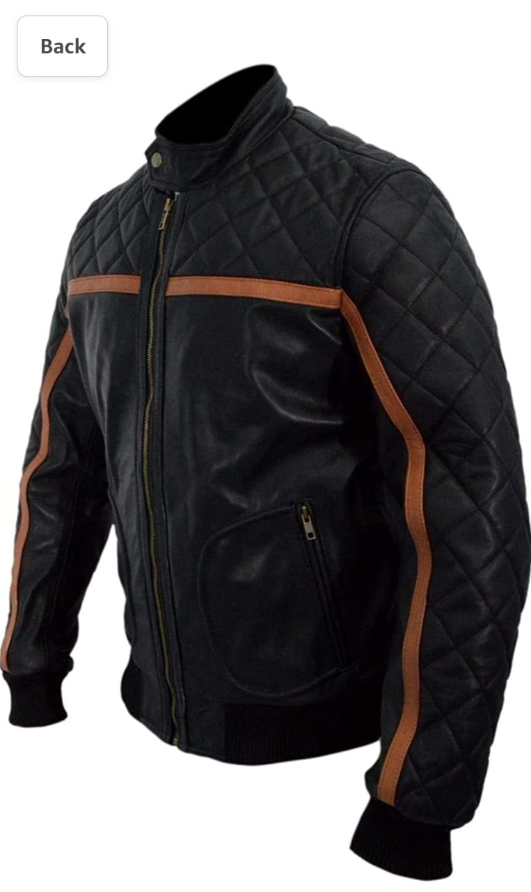 black quilted biker jacket men handmade motorcycle leather jacket winter leather jacket for men genuine leather jacket men collared leather jacket men's winter fashion genuine leather jacket black leather jacket black biker jacket