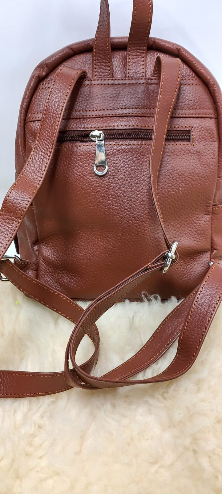 brown leather backpack ofr girls mini backpack minimalist backpack adjustable backpack teens backpack girls cute backpack