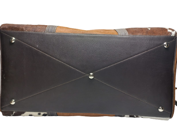 Real cowhide duffle hand luggage carry on luggage large and small duffle easy carry on outdoor travel bag