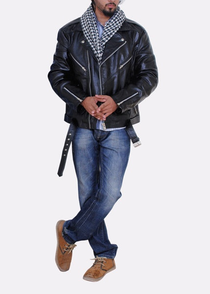 The Perfecto Classic Biker Leather Jacket For Men