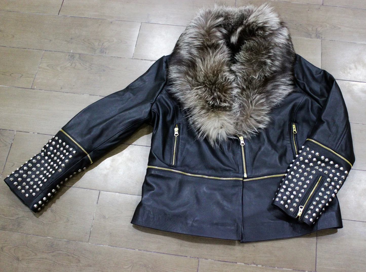 real fox fur collar jacket women leather jacket fancy leather jacket women heavy fur jacket bridesmaids jacket black leather jacket for women blue jacket women
