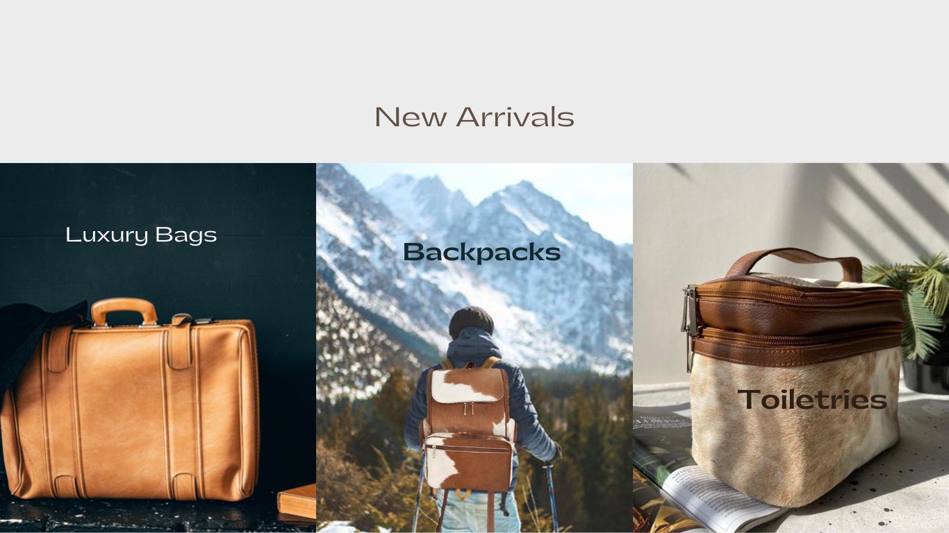 New Year Sale | Cowhide Bags, Leather Totes , Leather Jackets, Duffels ...