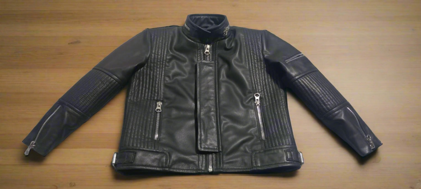 Daft Punk Inspired Leather Jacket | Black Leather Jacket For Men