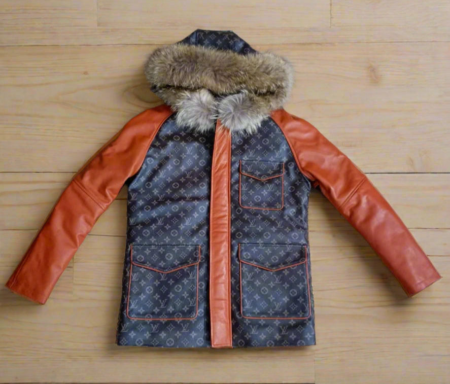 Men's Custom Made designer jacket with fur