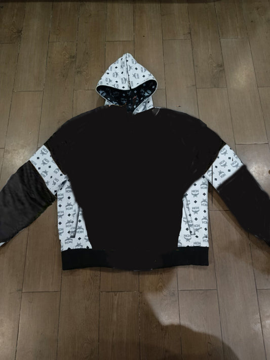 Custom MCM Leather Hoodie Jacket