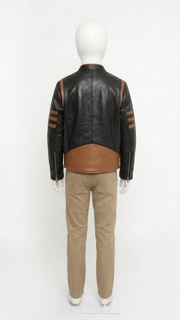 Kids' X-Men Wolverine Brown Leather Jacket