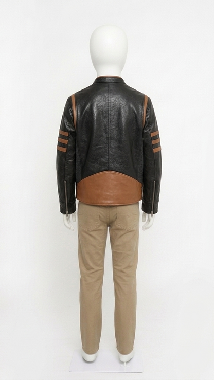Kids' X-Men Wolverine Brown Leather Jacket