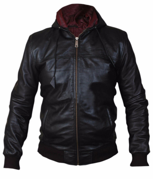 flight leather jacket men zip-up hoodies mens hoodies mens flight jacket black leather jacket for men A flight jacket men