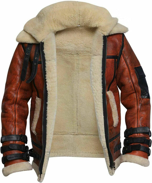 bomber leather jacket men fur jacket men winter leather jacket warm jacket men hooded warm jacket men aviator leather jacket men tan leather jacket men winter jacket men 