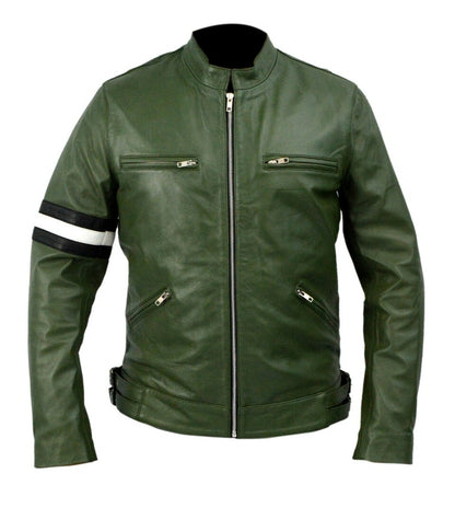 Dirk Gently Holistic Green Leather Jacket