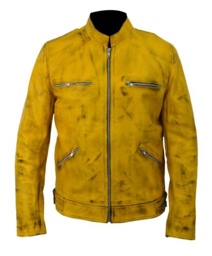 Dirk Gently Holistic Yellow Leather Jacket