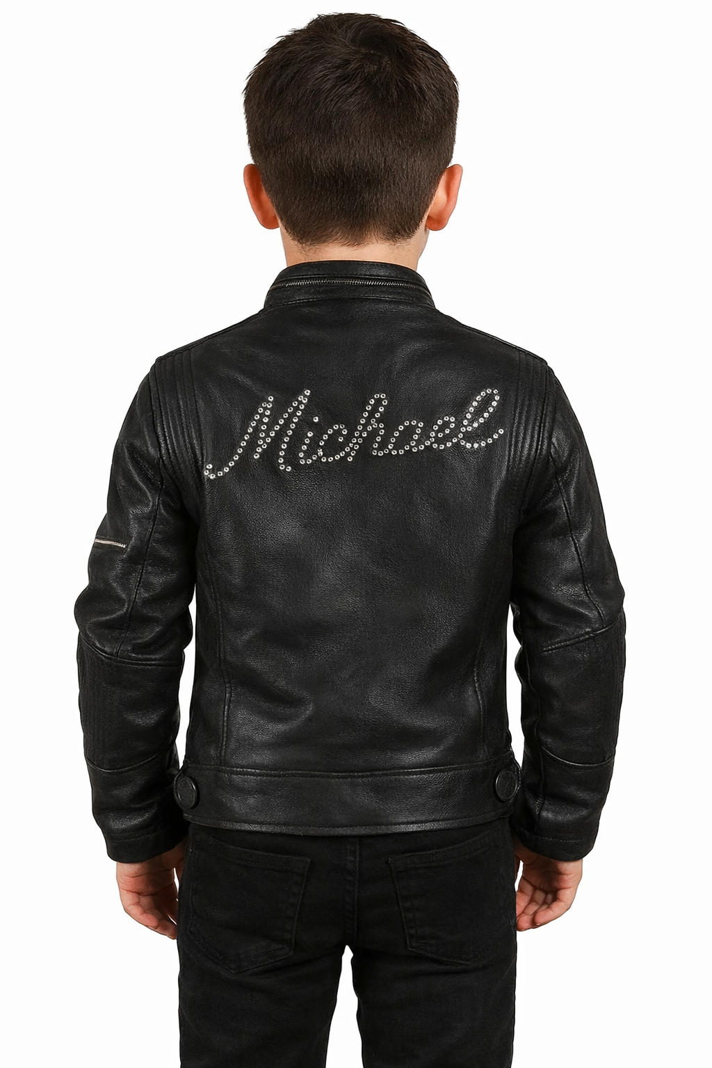 Kids Kids' Personalised Leather Jacket  Custom Name