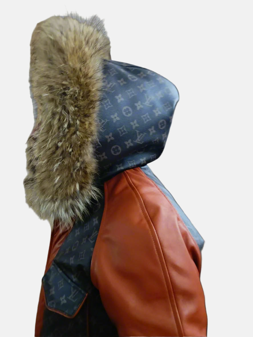 Custom LV Monogrammed Parka Jacket