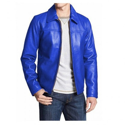 Mystical Royal Blue Leather Jacket by Ruby Leather