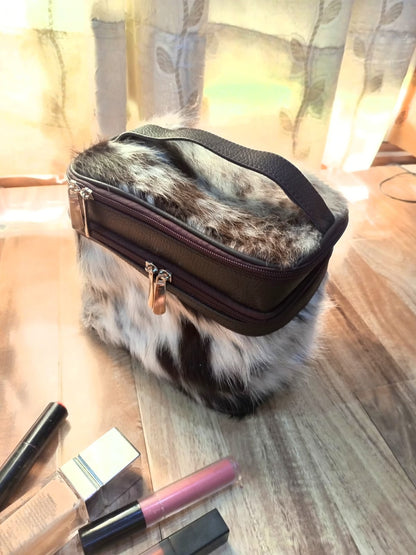 Women Exotic Makeup Bag | Toiletry Bag Tan Colour