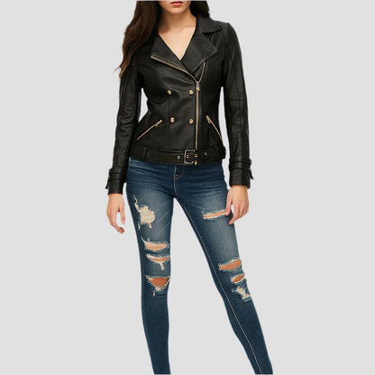 Rose Gold Biker Jacket