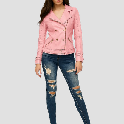 Rose Gold Biker Jacket