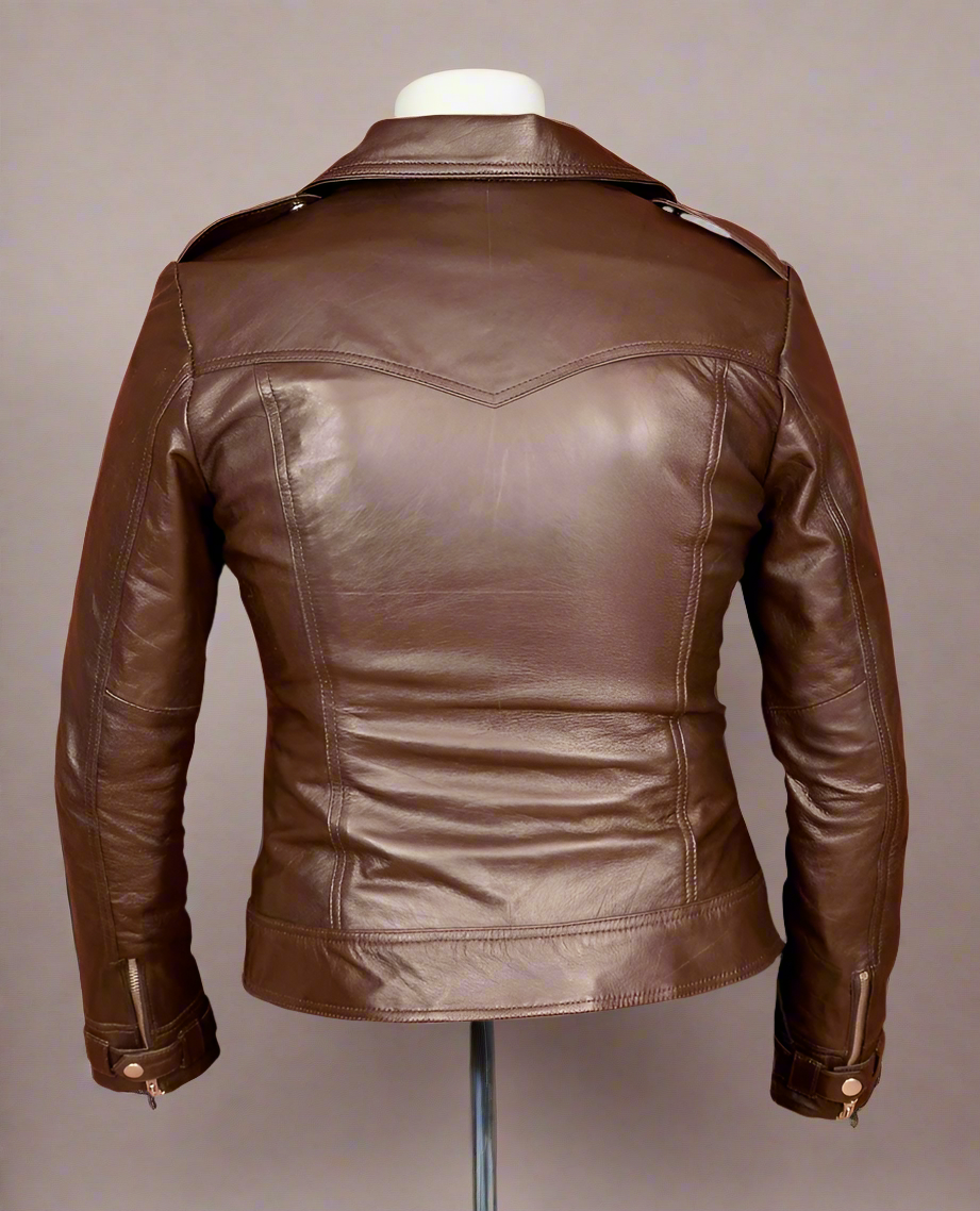 brown leather jacket women moto jacket women stylish jacket for women casual jacket for women