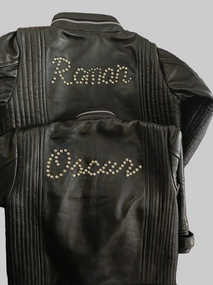 kids jacket with custom name on a white background