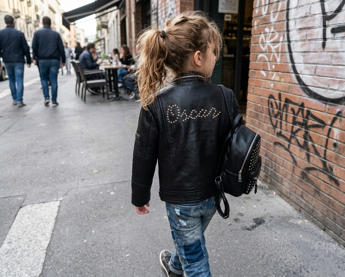 Kids Kids' Personalised Leather Jacket  Custom Name