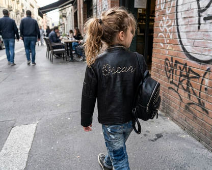 Kids Kids' Personalised Leather Jacket  Custom Name