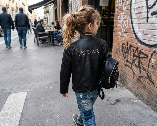 Kids Kids' Personalised Leather Jacket  Custom Name