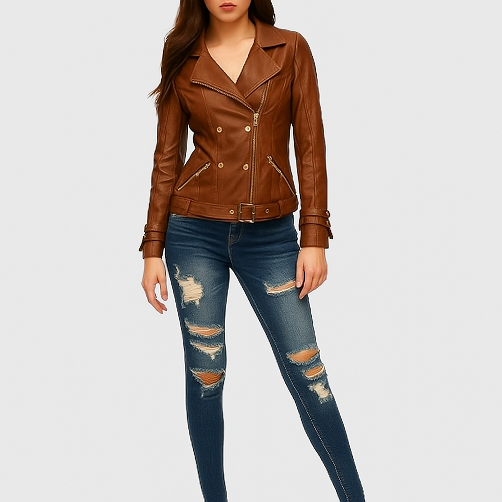 Rose Gold Biker Jacket