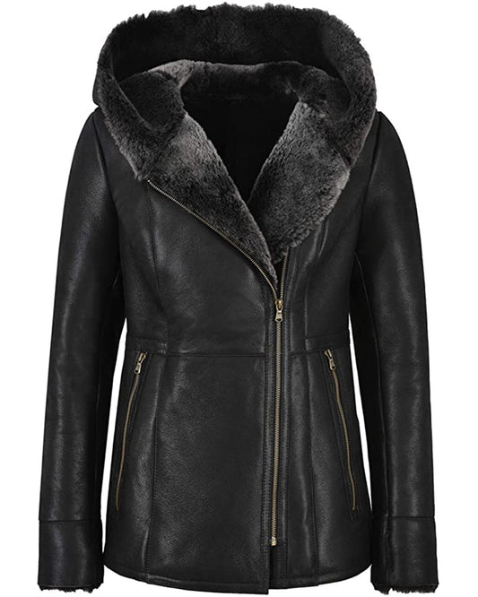 women fur jacket shearling jacket for women black leatehr jacket black leather fur coat genuine leather jacket warm fur coat women winter coats women coats and jacket 
