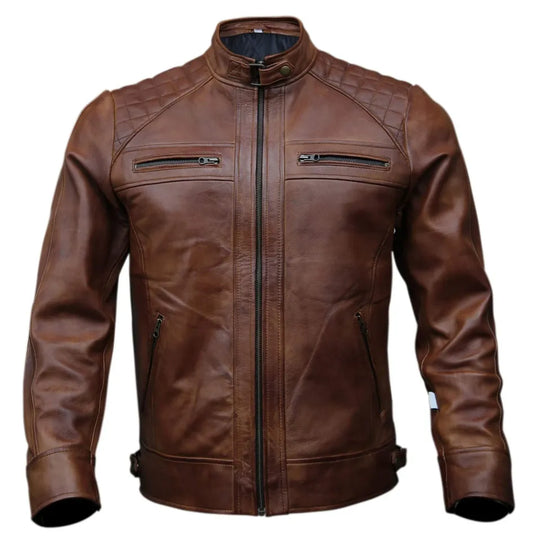 mens leather jacket mototrcycle jacket for men brown leathyer jacket men vintage leather jacket distressed leather jacket biker jacket men genuine leather jacket sheepskin jacket men 