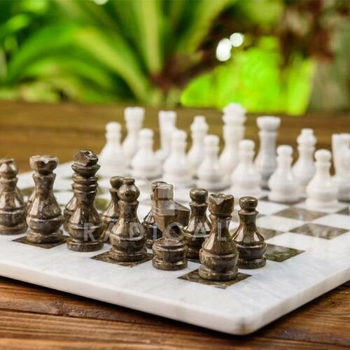 chess set marble chess set handmade game home decor white marble chess set 32 figures chess set Christmas gift 