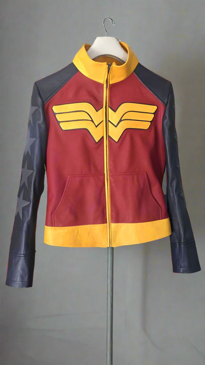 wonder women jacket real leather jacket women women cosplay jacket real leather jacket women Halloween jackets women 