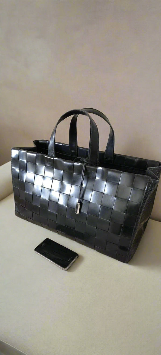 Woven Leather Bag