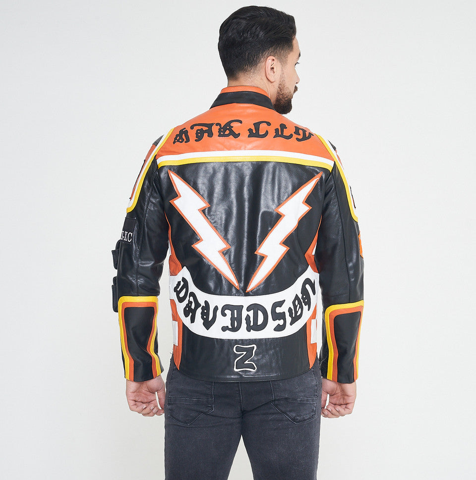 Harley Davidson biker leather jacket men's riding jacket black leather jacket men designer jacket men's fashion black Biker leather jacke