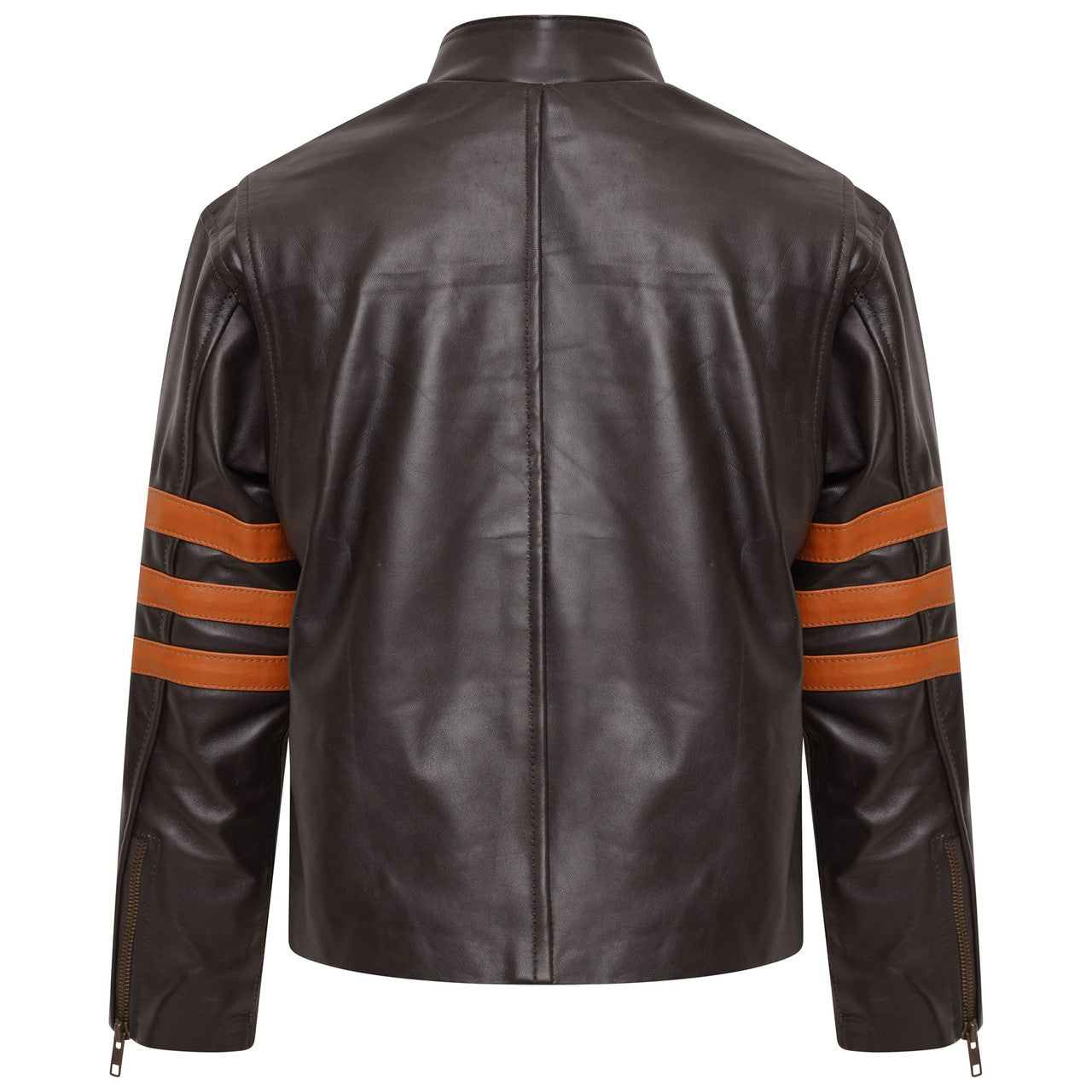 Boys Leather Jacket Brown Inspired By X-Men Wolverine