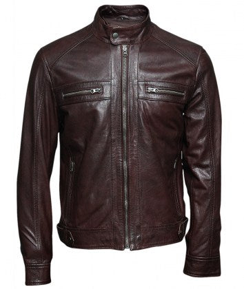 mens distressed leather jacket burnt red leather jacket maroon jacket mens biker leather jacket genuine leather jacket for men motorcycle leather jacket for men 