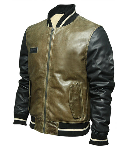 vintage leather jacket men men's vintage leather biker jacket 90's jacket style for men celebrity jacket 
