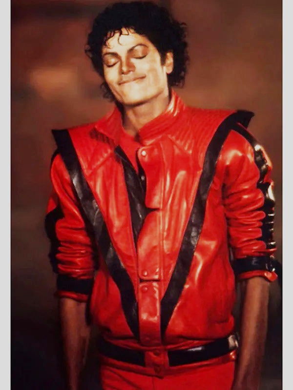 mj jacket Michael Jackson red leather jacket MJ thriller jacket Michael Jackson Thriller Jacket Celebrity jackets for men red leather jacket for men genuine leather jacket for men party jackets dancing jackets for men formal leather jacket men's handmade MJ jackets