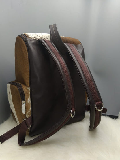 Real cowhide backpack mummy backpack baby diaper bag carry on travel backpack laptop backpack