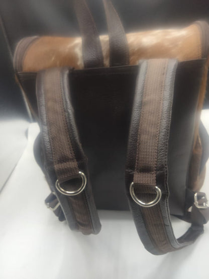 Brown backpack Travel Bag Unisex Tan Color