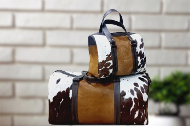 Real cowhide duffle hand luggage carry on luggage large and small duffle easy carry on outdoor travel bag