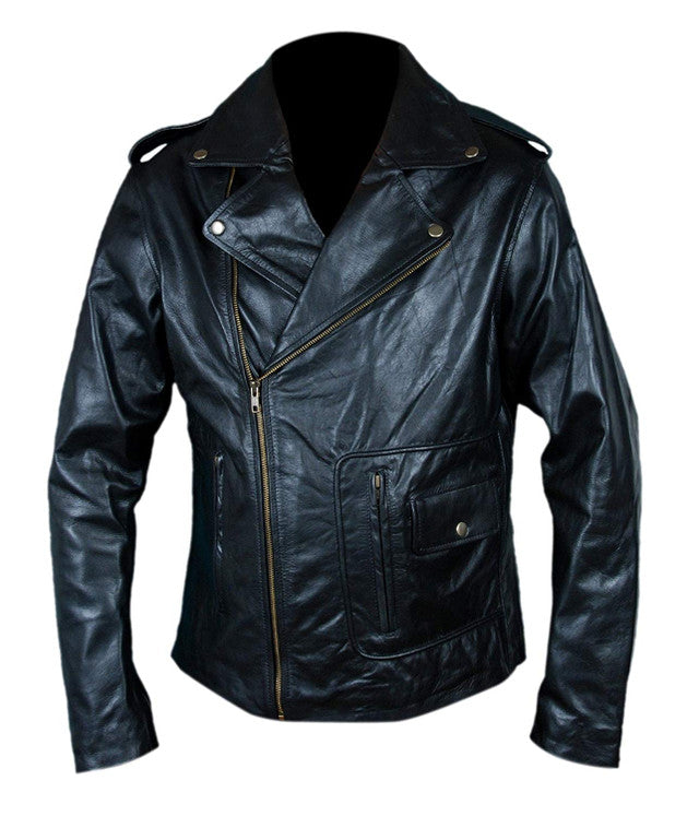 John Travolta Grease Danny Zuko T Birds Jacket, leather jacket back printed leather jacket genuine leather jacket genuine leather jacket men celebrity jackets