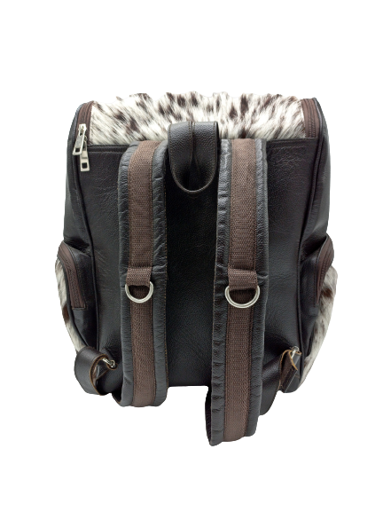 Real cowhide mummy backpack / diaper bag/ laptop bag